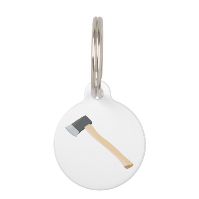 Realistic Axe Pet Tag (Front)