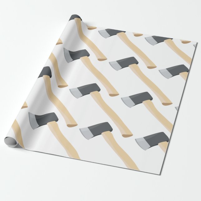 Realistic Axe Wrapping Paper (Unrolled)