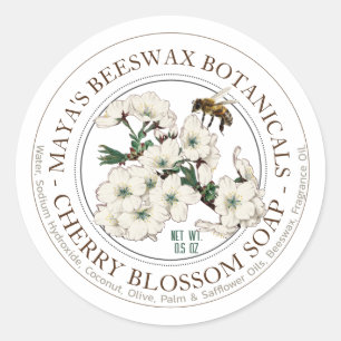 Realistic Bee Beeswax Scented Soap Product Label