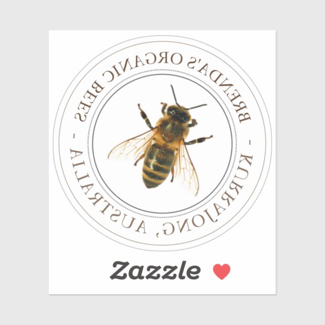 Realistic bee transparent car sticker (Sheet)