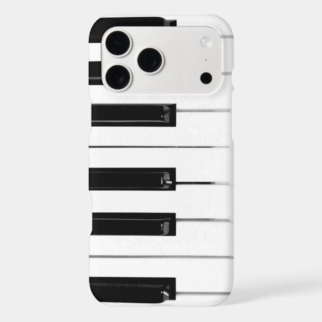Realistic Black White Piano Keyboard Keys (Back)