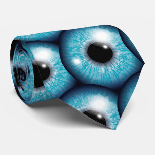Realistic Blue Eyes – Exclusive Retro Art Tie