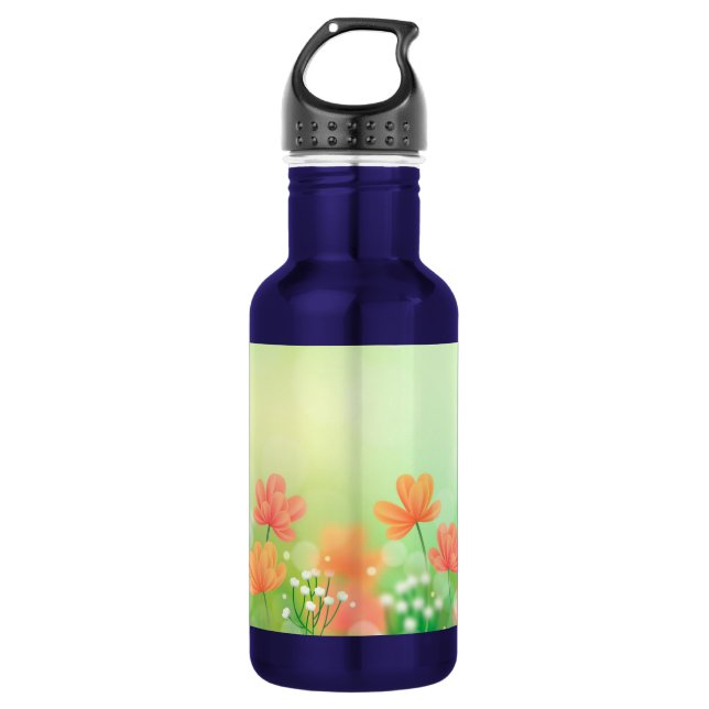 Realistic Blurred Spring Background-52374 532 Ml Water Bottle (Front)