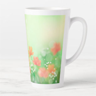 Realistic Blurred Spring Background-52374 Latte Mug