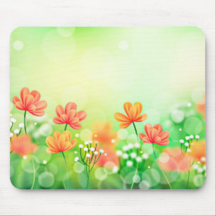 Realistic Blurred Spring Background-52374 Mouse Pad