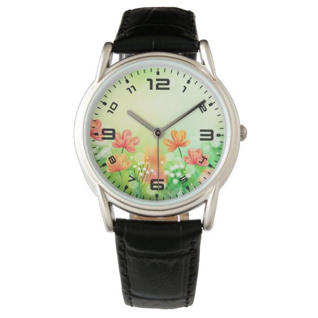 Realistic Blurred Spring Background-52374 Watch (Front)