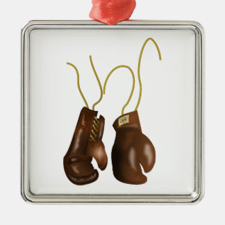 Realistic Boxing Gloves Metal Ornament