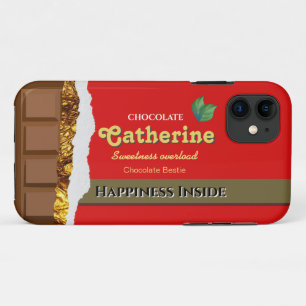 Realistic Brown & Red Valentines Chocolate Funny iPhone 11 Case