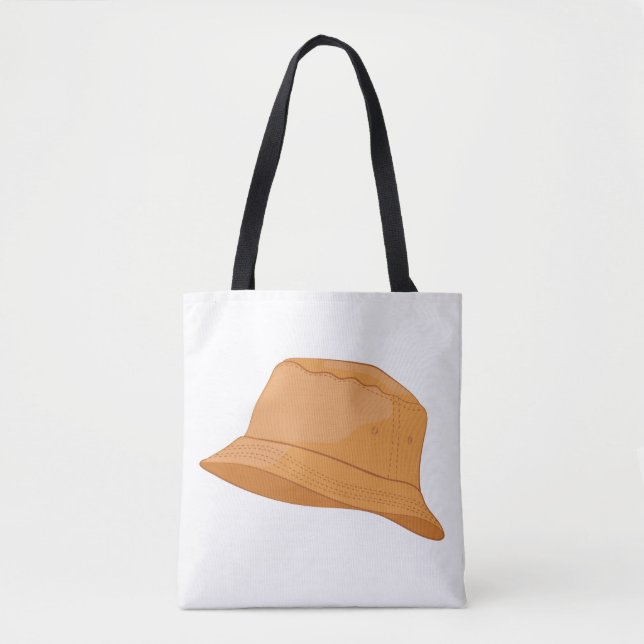 Realistic Bucket Hat Tote Bag (Front)