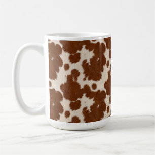 Realistic Calf Hide Pattern Coffee Mug