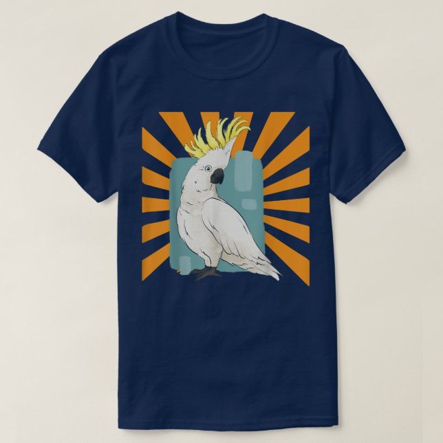 Realistic Cockatoo Bird  T-Shirt (Design Front)