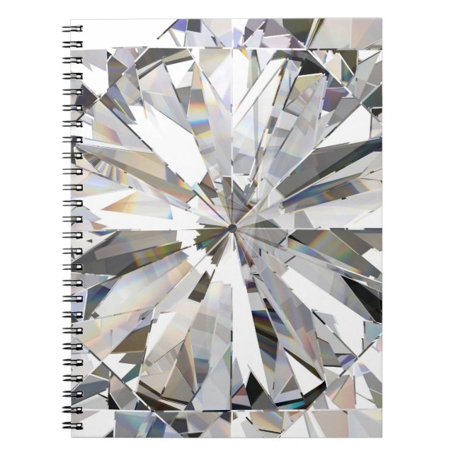 Realistic Diamond: 3D Close-Up Notebook (Front)