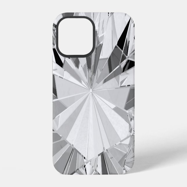 Realistic Diamond: 3D Texture Close-Up iPhone Case (Back)