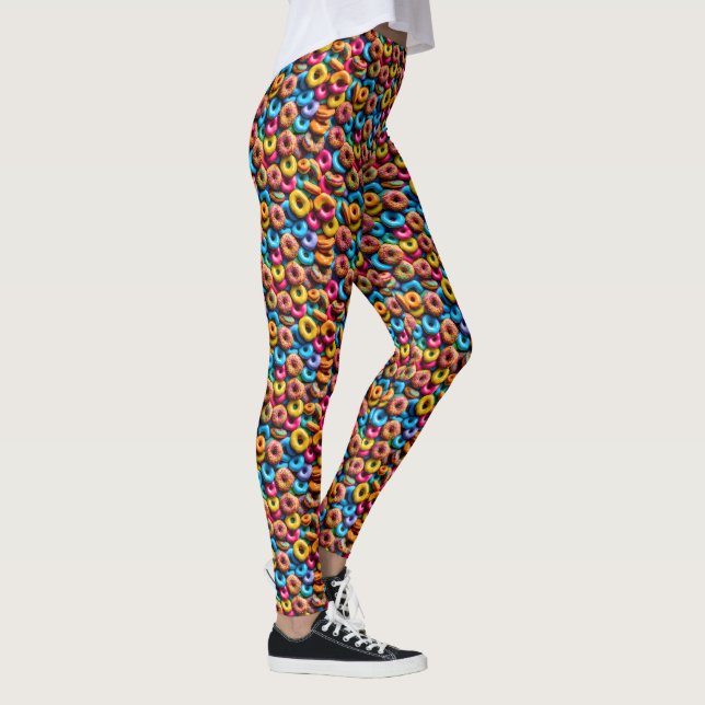 Realistic Doughnuts Leggings (Right)