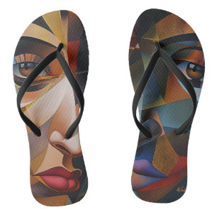 realistic drawing flip flops