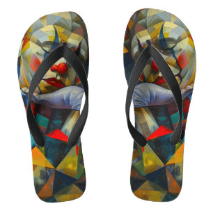 realistic drawing flip flops