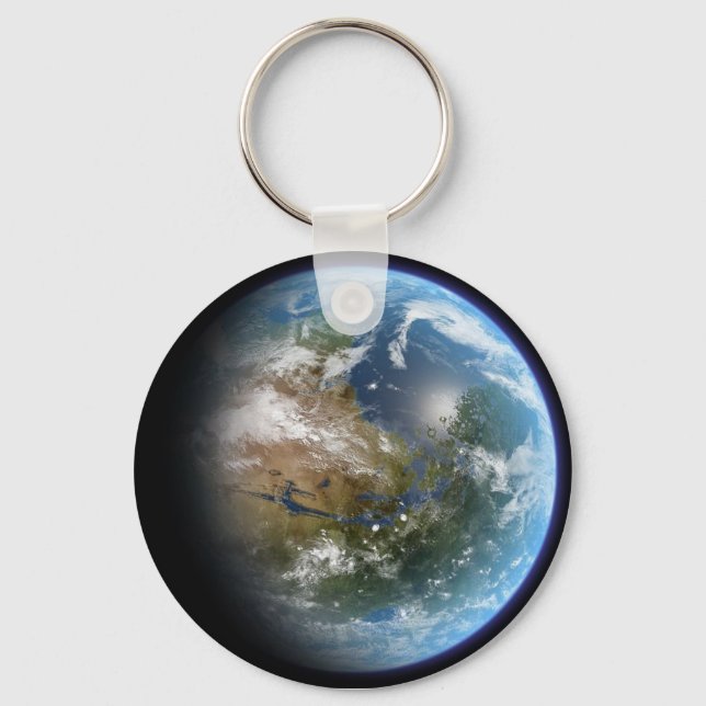 Realistic Earth Keychain (Front)