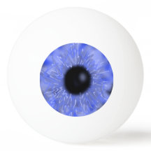 Realistic Eyeball Ping Pong Ball Blue SFX Scary