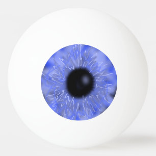 Realistic Eyeball Ping Pong Ball Blue SFX Scary