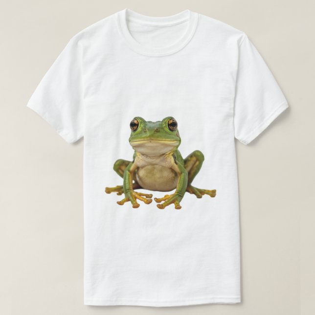 Realistic Frog Portrait T-Shirt (Design Front)