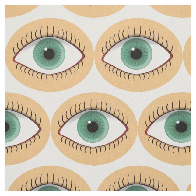 Realistic Funny Human Eye Fabric (Swatch)