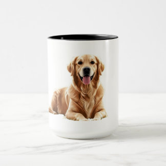 Realistic Golden Retriever Dog Mug