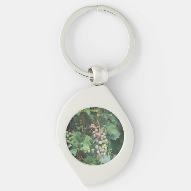 Realistic Grape Vine with Leaves – Fine Art Keychain (Front)