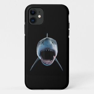 realistic great white shark Attack for lovers  iPhone 11 Case