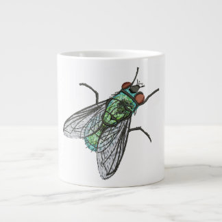 Realistic Green Bottle house Fly    Large Coffee Mug
