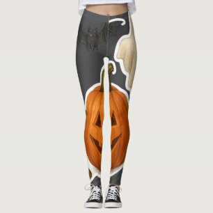 Realistic Halloween Sticker Leggings