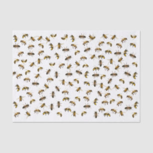 Realistic Life-sized Honeybees Decoupage or Wrap Tissue Paper