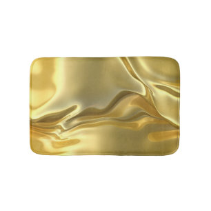 Realistic Liquid Gold Bath Mat