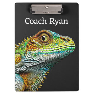 Realistic Lizard Iguana Personalized Clipboard