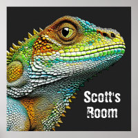 Realistic Lizard Iguana Personalized