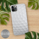 Realistic Looking Golfball Dimples Texture Pattern<br><div class="desc">Contemporary close-up IMAGE of white coloured golfball dimples skin pattern. Fun design for the lover of the golf sport or game. Beautiful, modern, and cool cover for the trend-savvy and art-loving hip trendsetter, artsy motif lover who wants to protect their phone from dust and dirt, wear and tear. This design...</div>
