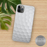 Realistic Looking Golfball Dimples Texture Pattern iPhone 11 Pro Max Case<br><div class="desc">Contemporary close-up IMAGE of white coloured golfball dimples skin pattern. Fun design for the lover of the golf sport or game. Beautiful, modern, and cool cover for the trend-savvy and art-loving hip trendsetter, artsy motif lover who wants to protect their phone from dust and dirt, wear and tear. This design...</div>