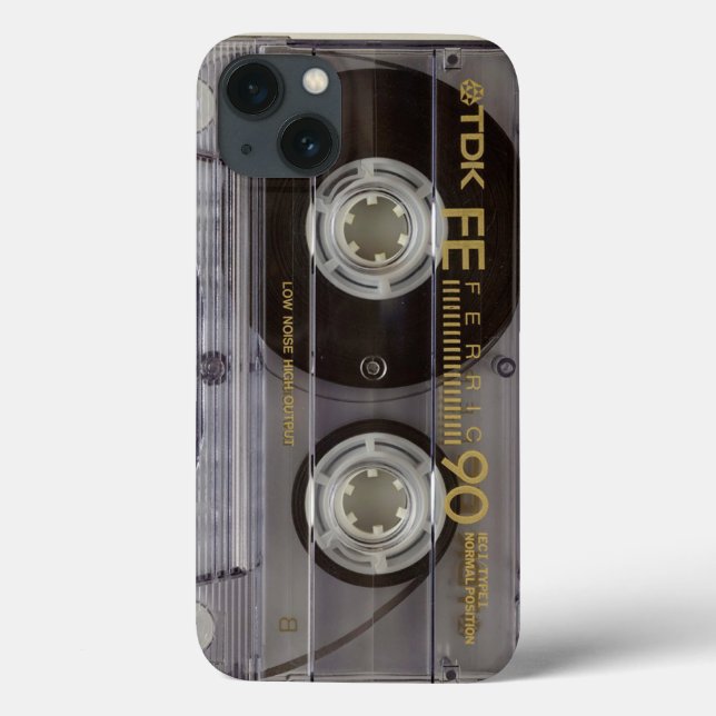 Realistic Looking Tape Cassette Cell Phone Case (Back)