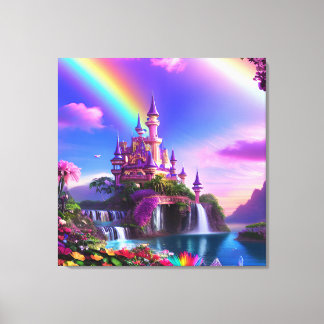 Realistic Magical Landscape Canvas Print
