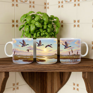 Realistic Mallard Digital Painting Mug Wrap Design