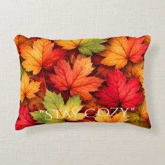 Realistic Maple Leaf Custom Accent Pillow