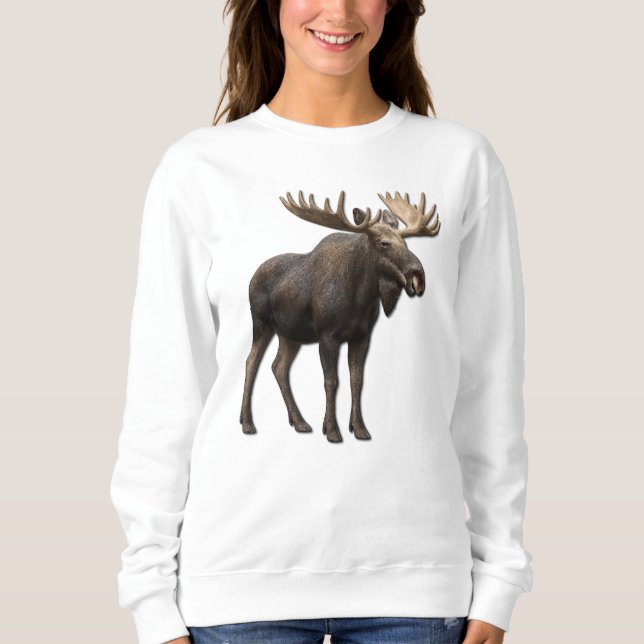 REALISTIC MOOSE DESIGN. SAMER BRASIL SWEATSHIRT (Front)
