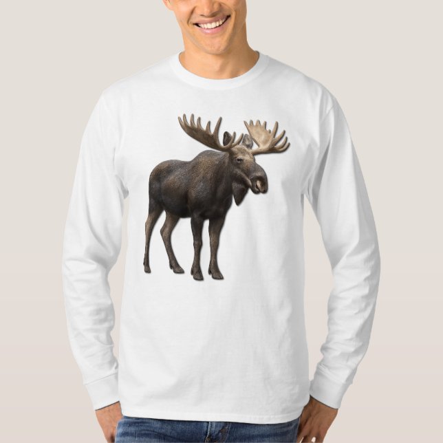 REALISTIC MOOSE DESIGN. SAMER BRASIL T-Shirt (Front)