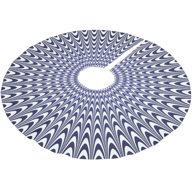 Realistic optical illusion brushed polyester tree skirt (Angled)