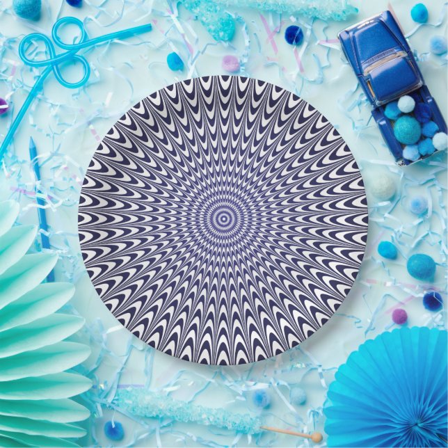 Realistic optical illusion paper plate (Party)