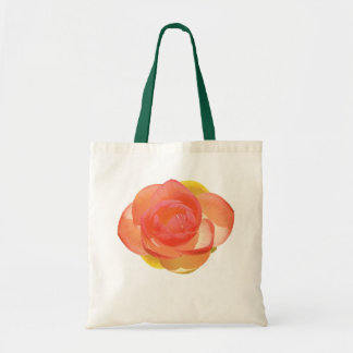 Realistic Peach Water Lily Flower Tote Bag