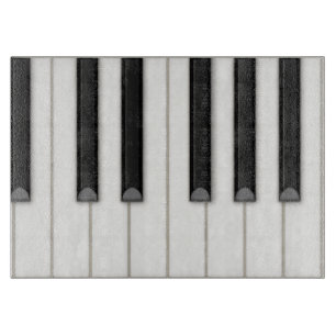 Realistic Piano Keys Personalizable Cutting Board