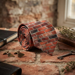 Realistic Red Brick Wall Tie