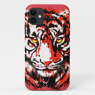 Realistic  Red Tiger Head iPhone 11 Case