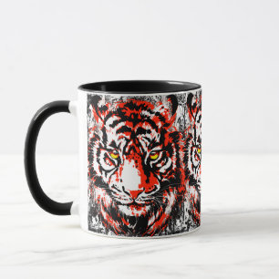 Realistic Red Tiger Mug - Tiger Coffee Cup