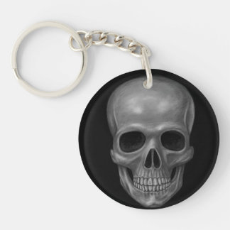Realistic Skull Keychain